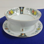 Load image into Gallery viewer, Noritake Serving Bowl Footed with Saucer Hallmarked on Bowl Made in Japan
