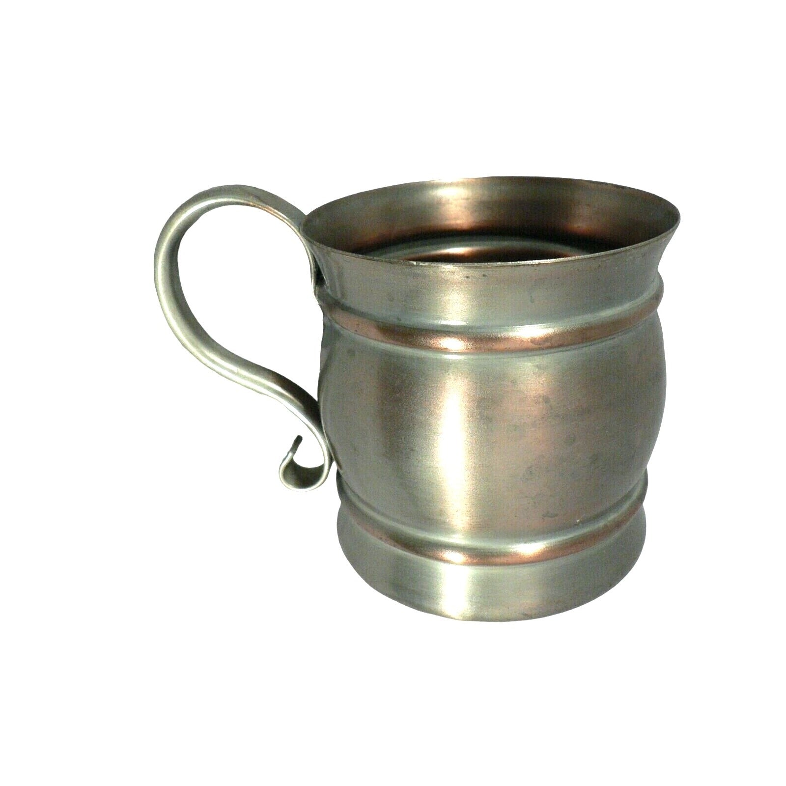 Copper cup mug mule by Gregorian Question mark handle nice even patina Vintage