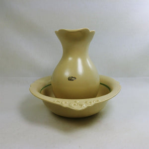 Haeger Ceramic Water Pitcher and Basin 5287g1275a