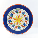 Load image into Gallery viewer, Giftcraft Mexican Sunrise Platter 11 1/2&quot; Blue Band Flowers 2003
