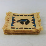 Load image into Gallery viewer, Cloth Coasters El Paso Saddleblanket Co Texas India 7&quot;x6&quot;
