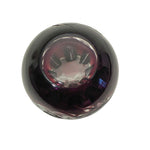 Load image into Gallery viewer, Ruby red vase folded rim glass orb. Floral design etched through to clear
