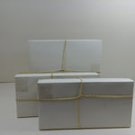 Load image into Gallery viewer, Decorative Gold Spun Grass Raffia Balls w/ Hanger Boxed Set of 8 pcs. NIB
