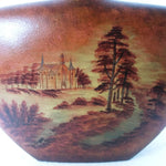 Load image into Gallery viewer, Vase Ceramic Hand Painted Outdoor Scene Brown
