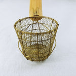 Load image into Gallery viewer, Kitchen Strainer Large Wire Scoop with 15in Wood Handle Vintage
