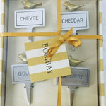 Load image into Gallery viewer, Cheese Markers Bombay Polish Aluminum Birds Gift Box NIB
