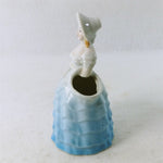 Load image into Gallery viewer, Planter Lady Female Figurine in Dress Hat Ceramic 7&quot;
