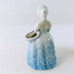 Load image into Gallery viewer, Planter Lady Female Figurine in Dress Hat Ceramic 7&quot;
