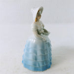 Load image into Gallery viewer, Planter Lady Female Figurine in Dress Hat Ceramic 7&quot;

