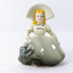 Load image into Gallery viewer, Planter Girl Bonnie Lass with Hat Ceramic 5.5&quot;
