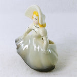 Load image into Gallery viewer, Planter Girl Bonnie Lass with Hat Ceramic 5.5&quot;
