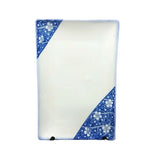 Load image into Gallery viewer, Trinket Serving Tray White Blue Floral Ceramic Chop Mark Vintage 8&quot;
