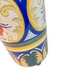 Load image into Gallery viewer, Vase Ceramic Hand Painted Glaze Bright Colors Vintage Home Decor 11&quot;
