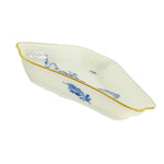 Load image into Gallery viewer, Triangle Dish White Blue Flowers Gold Trim Royal Copenhagen
