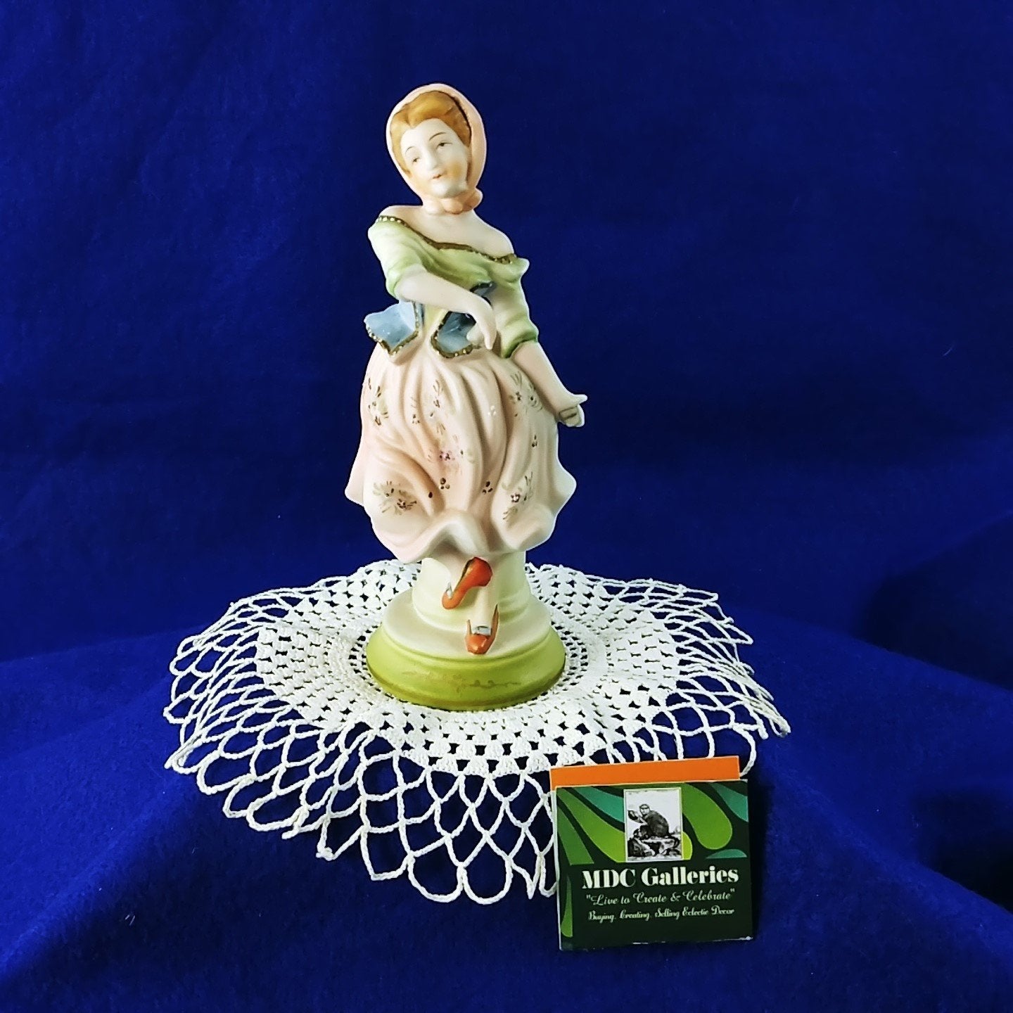 Ardalt Dancing Woman Figurine Hand Painted Porcelain