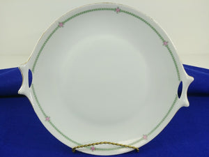 Bavaria Porcelain Plate w/ Handles Gold Trimmed 9"