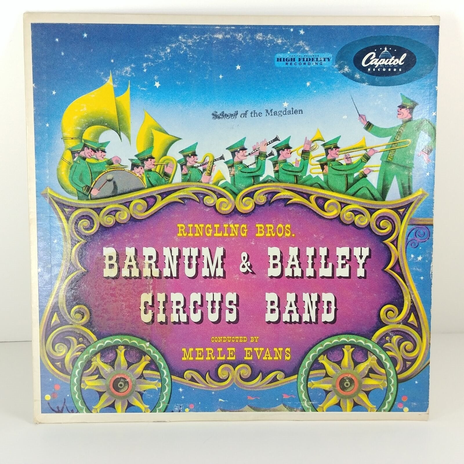 Ringling Bros. Barnum & Bailey Circus Band Record Album Merle Evans 33 RPM 12"