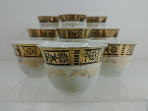 Fine China Cups Saki Tea Coffee 12 pc set