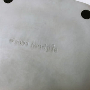 Dip Bowl and Spreader Set Metal Initial Letter V Silver Mudpie 2009