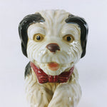 Load image into Gallery viewer, Dog Figurine Ceramic Hand Painted Glaze Playfully Standing On Rear Legs 9&quot; Tall
