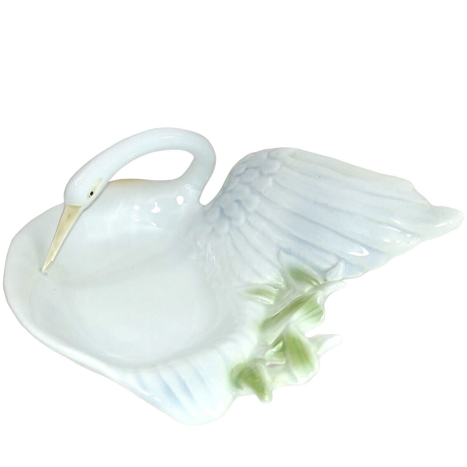 FF Fitz and Floyd Swan Soap or Candy Dish Original Decal