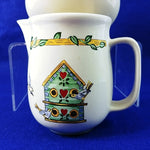 Load image into Gallery viewer, Sugar Bowl with Lid and Creamer Thomson Pottery Birdhouse
