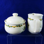 Load image into Gallery viewer, Sugar Bowl with Lid and Creamer Thomson Pottery Birdhouse
