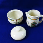 Load image into Gallery viewer, Sugar Bowl with Lid and Creamer Thomson Pottery Birdhouse
