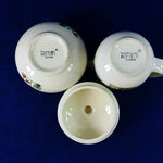 Load image into Gallery viewer, Sugar Bowl with Lid and Creamer Thomson Pottery Birdhouse
