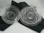 Load image into Gallery viewer, Vtg. Glass Bread Plate and Bowl 7&quot; 2 pc. set
