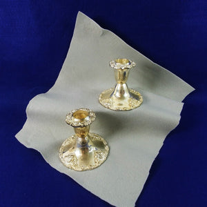 Godinger Candlestick Holder Silver Plated Set of 2