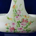 Load image into Gallery viewer, Flower Basket Planter White Floral Print Ceramic Telaflora Gift
