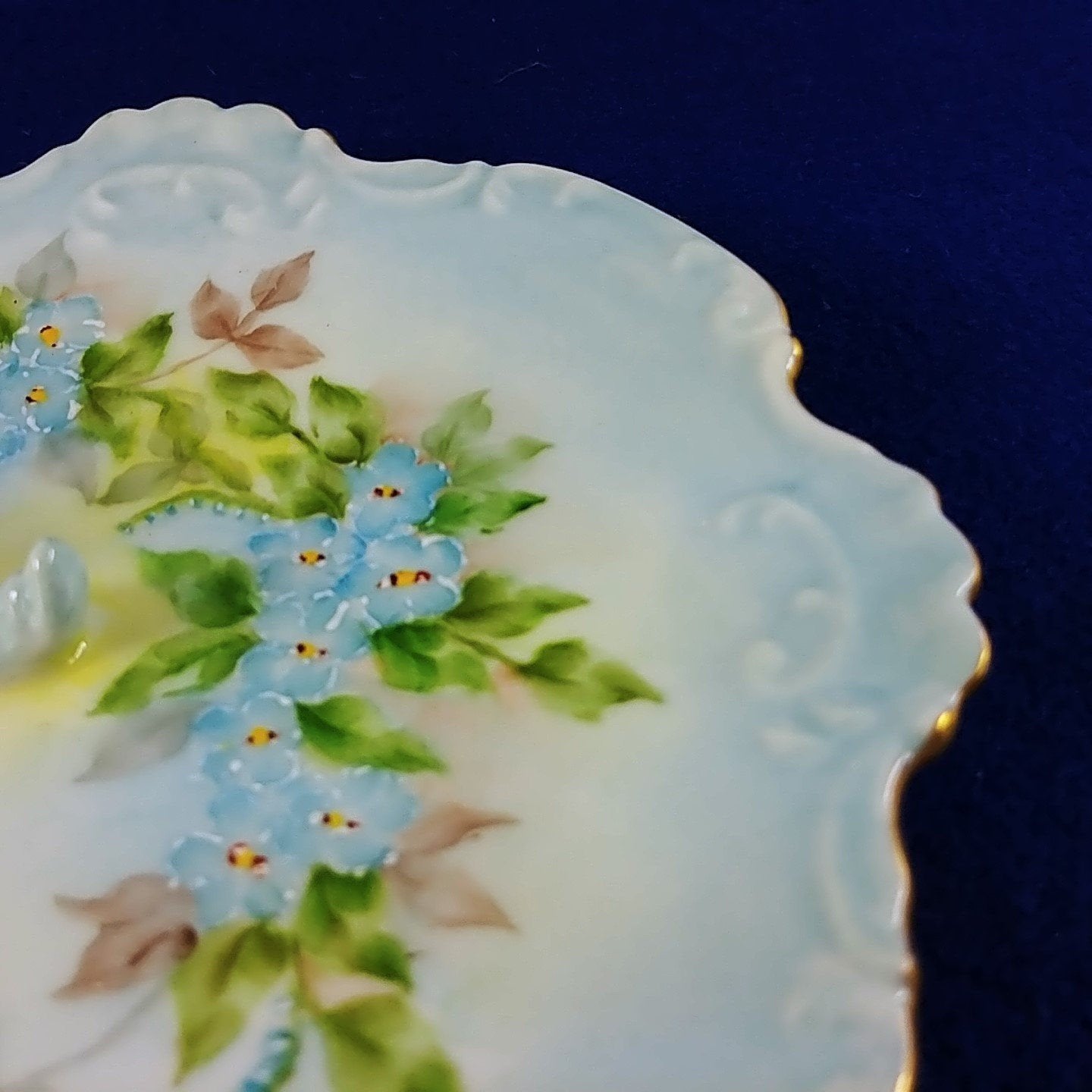 Trinket Candy Dish Artisan Signed Hand Painted 1963