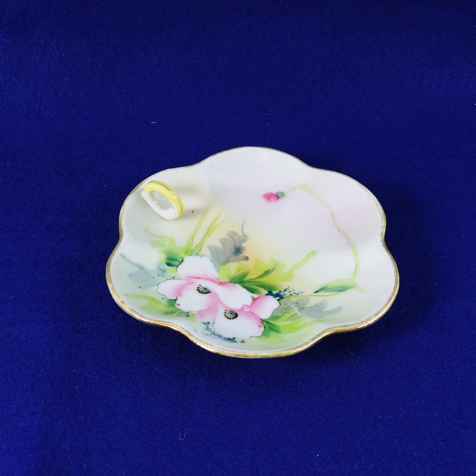 Trinket Candy Dish Hand Painted GLORIA L W and Co Nippon