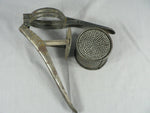 Load image into Gallery viewer, Vintage Primitive Potato Ricer, Juicer, Hand Press Masher, metal
