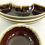 Load image into Gallery viewer, Chip Dip Set Pfaltzgraff 130 Brown Drip Glaze 4 Pc Set Vintage Kitchen Decor
