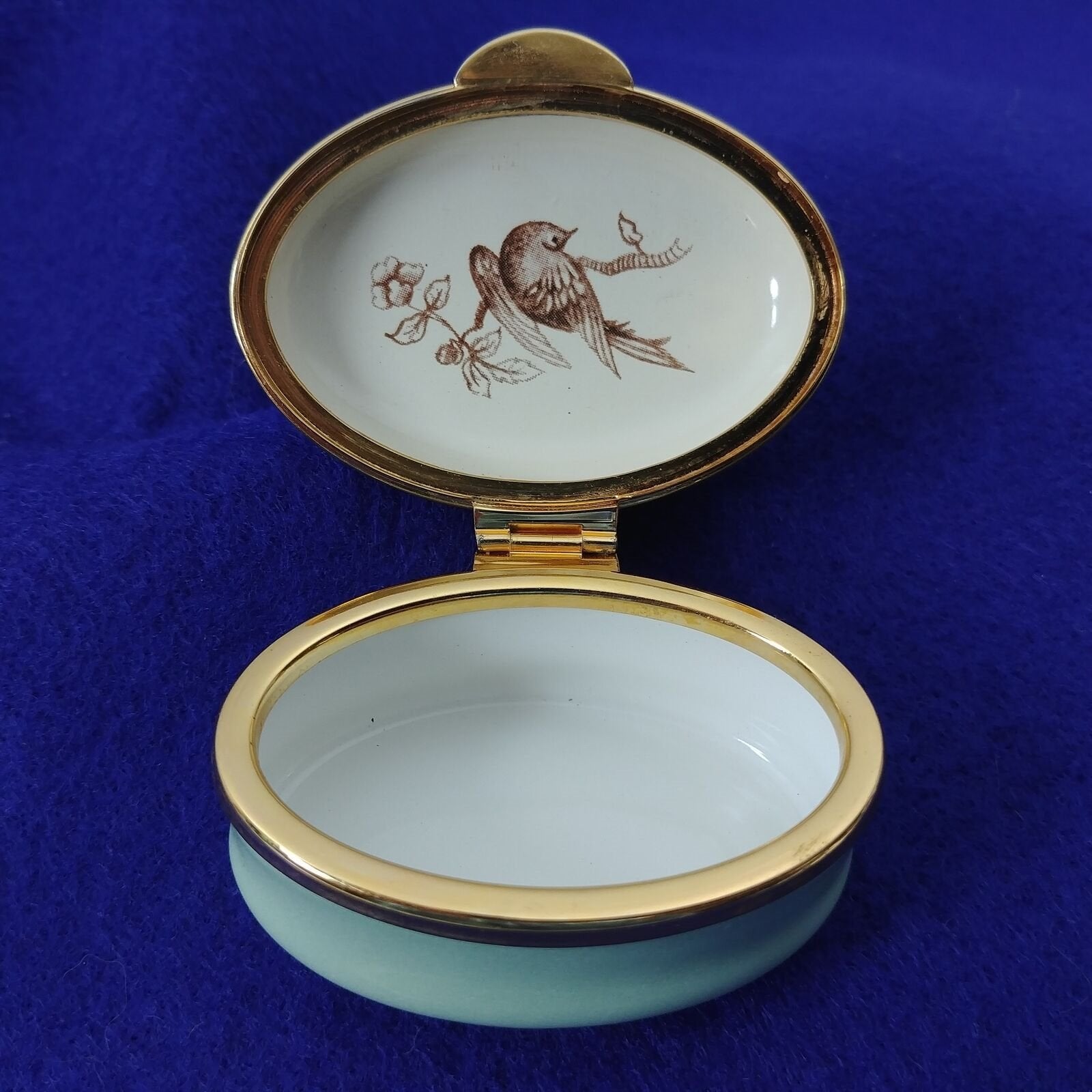 The Staffordshire Enamels "Old Hall" Pill Box Collection with Hinged Lid