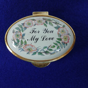 The Staffordshire Enamels "Old Hall" Pill Box Collection with Hinged Lid