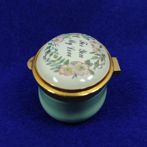 The Staffordshire Enamels "Old Hall" Pill Box Collection with Hinged Lid