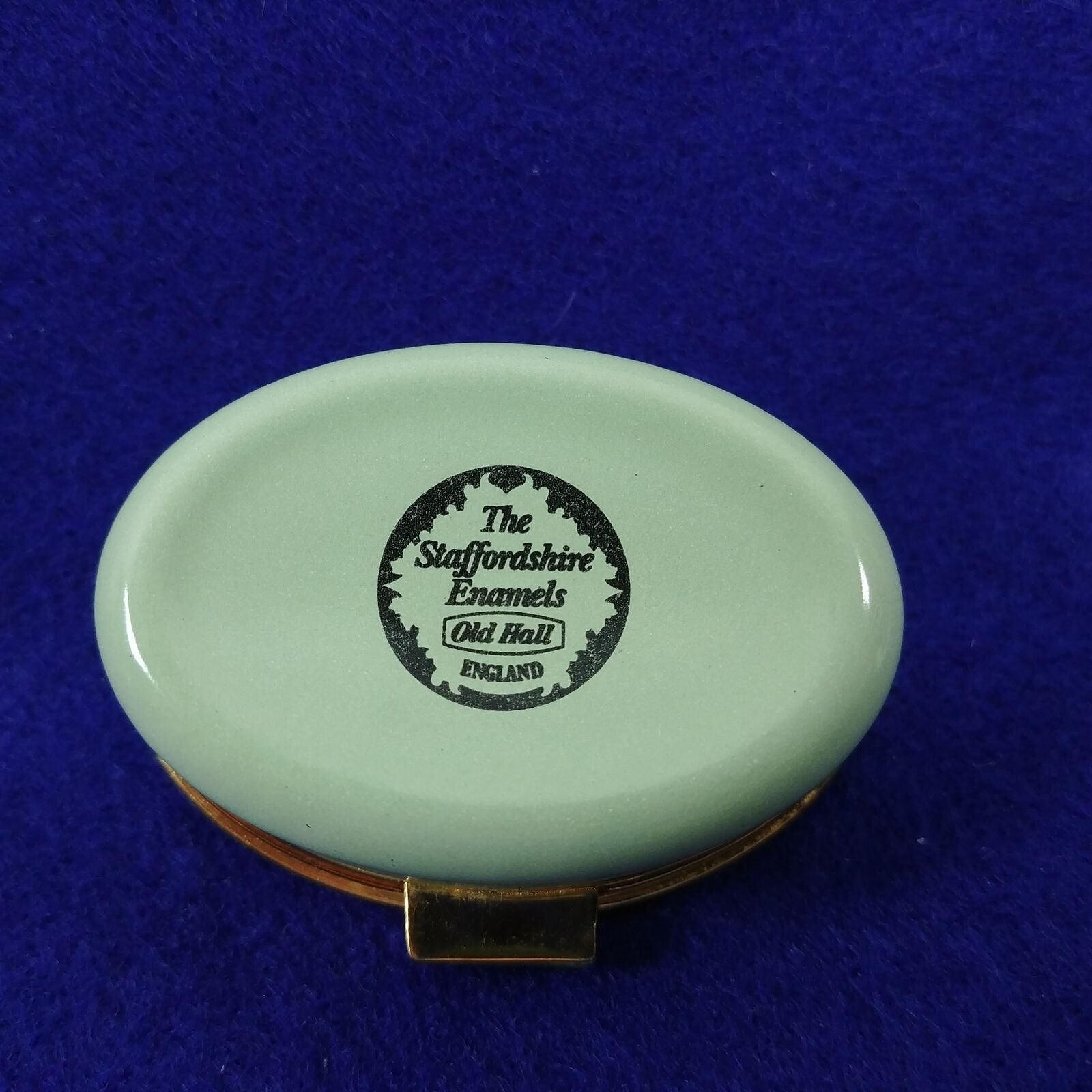 The Staffordshire Enamels "Old Hall" Pill Box Collection with Hinged Lid