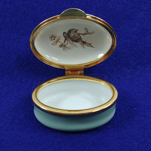 The Staffordshire Enamels "Old Hall" Pill Box Collection with Hinged Lid