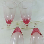Load image into Gallery viewer, Crystal Tiffin Franciscan Wisteria Stemmed Iced Tea Pink Vintage 6&quot; 4 pc set
