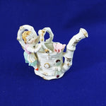 Load image into Gallery viewer, Pitcher Watering Can Mini Gold Accents Girl Butterfly Adornments Bone China
