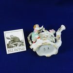 Load image into Gallery viewer, Pitcher Watering Can Mini Gold Accents Girl Butterfly Adornments Bone China
