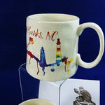 Load image into Gallery viewer, Mugs Coffee Mugs Outer Banks NC Souvenir Memorabilia 16 Ounce Capacity Set of 2
