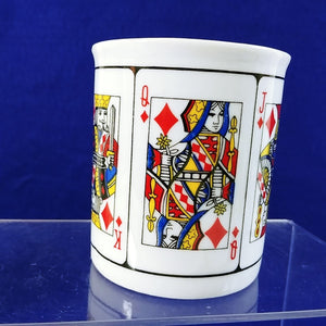 Coffee Mugs Cups Royal Flush Poker Jobar International Diamonds Hearts Spades