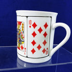 Load image into Gallery viewer, Coffee Mugs Cups Royal Flush Poker Jobar International Diamonds Hearts Spades
