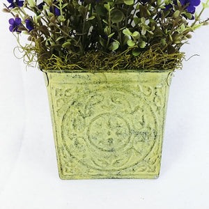Floral Wall Decor Metal Faux Greenery Handcrafted by Collins Creek Collections