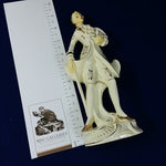 Load image into Gallery viewer, Victorian Porcelain Male Figurine Gold Details Handpainted Tilso Japan Numbered
