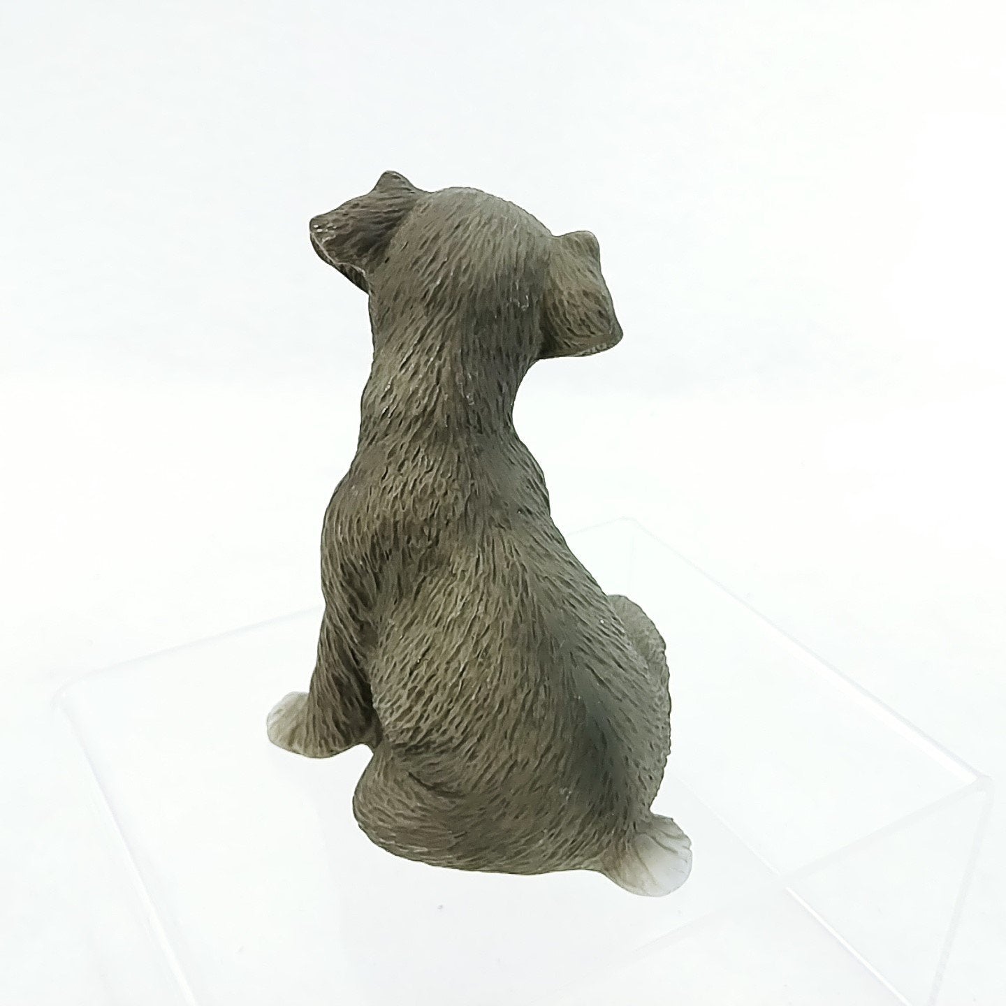 Dog Schnauzer Puppy Figurine by Lefton Orig Decal Hallmarked 1985